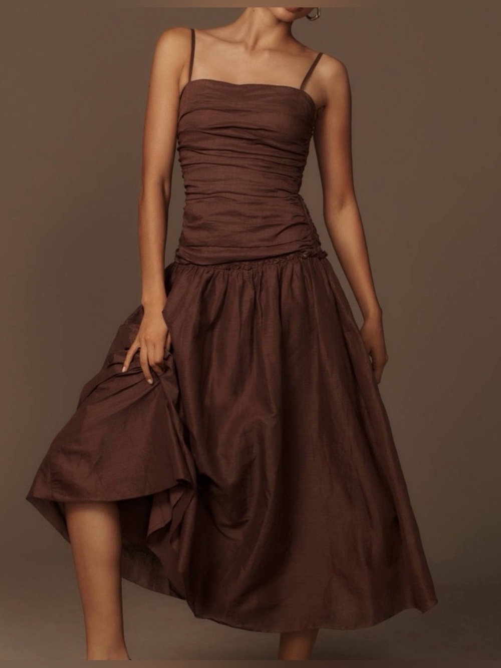 La Maise Studio Drop Waist Maxi Dress